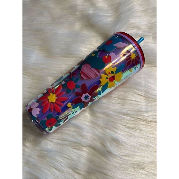 Starbucks 24oz Hearts and Flowers Multicolor Tumbler - Picture 3 of 5